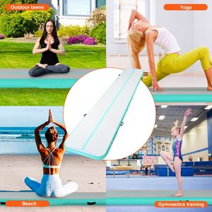 Tappetino Gonfiabile per Ginnastica da 4 Pollici di Spessore con Pompa Elettrica, Tappeto per Allenamento Tumble Track, Accessori per Attrezzature Ginniche - Product Image 6