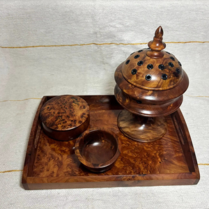 Brûleur à Bakhoor en bois artisanal de luxe de bonne qualité pour salon ou chambre et pour offrir en cadeau - Product Image 1