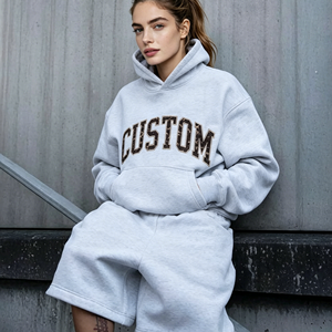 Sudadera con Capucha para Mujer, Diseño OEM 2026, Estilo Hip Hop, Holgada, Informal, Cálida, de Forro Polar - Product Image 4