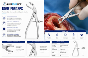 VERBRUGGE คีมจับกระดูกแบบล็อคเร็ว 6 นิ้ว ถึง 11 นิ้ว ZETOMEDPRO - Product Image 4