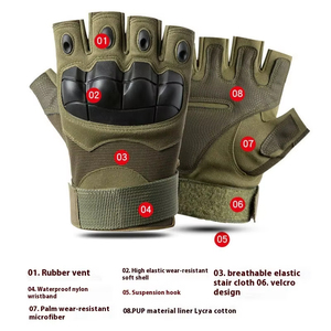Guantes profesionales con protección en los nudillos para uso unisex con diseño de logotipo personalizado - Product Image 5