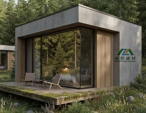 Cabane en bois préfabriquée contemporaine, étanche, <span class=keywords><strong>à</strong></span> énergie solaire, prête <span class=keywords><strong>à</strong></span> être expédiée, pour usage domestique, hôtelier, jardin, retraite de vacances - Product Image 3