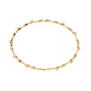 14kt Rose Gold <b>Bracelet</b> 1.26ct Round Fancy Lab Grown Diamonds Geometric Fan <b>Inspired</b> Pattern Party Gift Jewelry Wristwear - Product Image 6