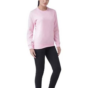 Sudadera para mujer, corte holgado, mezcla de algodón, manga larga, tejido transpirable, cómoda para el día a día, atuendo informal sencillo - Product Image 4