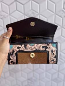 Nueva Cartera de Cuero con Grabado a Mano 2026, Cartera de Cuero Vacuno con Estilo, Cartera de Cuero Occidental Multiusos - Product Image 5