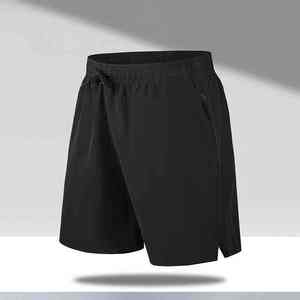 Men's <b>White</b> Quick Dry Shorts Elastic Waist Drawstring Casual Solid Color Woven Polyester Mid Length Shorts For Men's - Product Image 3