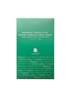 Mascarilla Facial AXIS-Y Mugwort Green Vital Energy Complex (27ml) - 61% Extracto de Mugwort y Mascarilla Calmante con Cica, Refrescante y Revitalizante - Product Image 1