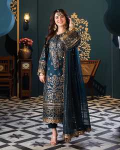 Robes de soirée pakistanaises brodées de qualité supérieure, couleurs et tailles personnalisées, pour les célébrations de mariage. - Product Image 2