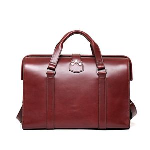 Leathercraft Unisex Full Crazy Horse <b>Leather</b> Soft <b>Bag</b> 15.6 Inch <b>Laptop</b> Briefcase Luxury Messenger <b>Bag</b> - Product Image 2