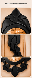 Venetian <b>Mirror</b> Black Color Carved Antique Wall <b>Mirror</b> Etched Floral Beveled Frame Antique <b>Silver</b> Full Length Decorative Luxury - Product Image 3