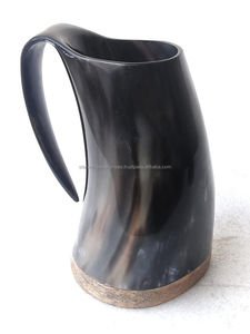 Buffle corne de boeuf bière calice Vintage corne tasse à collectionner corne verres pour la maison et l'hôtel du fournisseur indien - Product Image 5