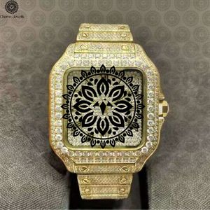 Reloj Charm Jewells para Hombre con Caja de Acero Inoxidable de 40 mm, Detalles de Diamantes, Botón de Presión, Cierre Oculto, Analógico Mecánico, 10 Bar - Product Image 2