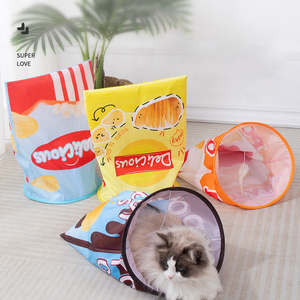 Modern Polyester Interactive Durable <b>Cat</b> <b>Tunnel</b> Play <b>Tent</b> <b>with</b> Hanging Mouse Toy-Eco-Friendly Pet Toy - Product Image 4