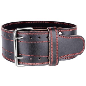 Ceinture de musculation unisexe en cuir de vachette, robuste et réglable, pour la musculation, le powerlifting et l'entraînement. - Product Image 3