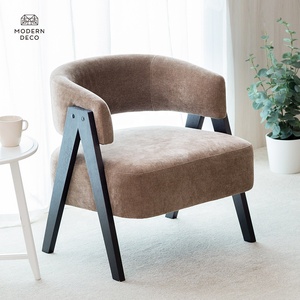 Chaise <span class=keywords><strong>de</strong></span> canapé moderne monoplace Mobilier <span class=keywords><strong>de</strong></span> salon Dossier incurvé Chaise <span class=keywords><strong>de</strong></span> loisirs <span class=keywords><strong>Fauteuil</strong></span> en tissu rembourré Canapé 1P - Product Image 2