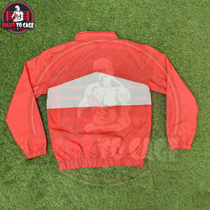 Conjunto de Chaqueta Corta y con Cremallera de Color Naranja y Blanco, Estilo Moderno, Hecho en Pakistán, Precio al por Mayor - Product Image 3