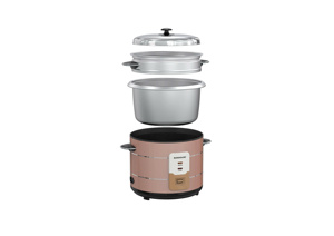 Olla Arrocera Eléctrica SUNHOUSE con Tapa Extraíble, Control Digital con Temporizador, Capacidad de 1.8L, Placa Calefactora Grande con Revestimiento Antiadherente de Aluminio - Product Image 4