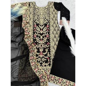 Ensemble haut-bas et dupatta fantaisie pour femmes pour les fêtes - Product Image 5
