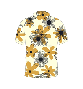 เสื้อโปโลพิมพ์ลายดอกไม้แบบกำหนดเอง แขนสั้น สวมใส่สบาย เหมาะสำหรับกอล์ฟ เทนนิส ชุดทีมฤดูร้อน - Product Image 6