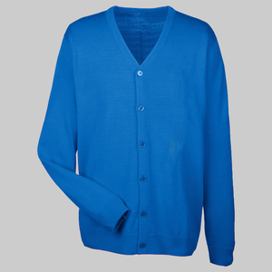 Cárdigan de Punto Grueso de Lana/Cachemira para Hombre, Estilo Casual de Invierno, Cuello en V, Botones, Color Sólido, Chaqueta de Suéter Premium Elegante - Product Image 1