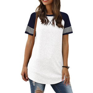 Camisetas Casuales de Verano para Mujer, Corte Holgado, Estilo Moderno, para Uso Diario o Viajes - Product Image 1