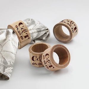 Lot de 2027 Anneaux de Serviette en Bois Naturel Premium Très Demandés - Design Classique, Durables et Écologiques - Product Image 1