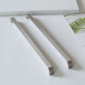 Tirador Rectangular Largo y Delgado de Aleación de Zinc, Moderno y Duradero, con Acabado Cepillado, para Muebles de Cocina, Baño y Comedor - Product Image 6