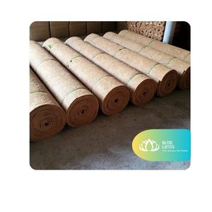 พรมเช็ดเท้าบลูโลตัส Gem Le Coir สำหรับสัตว์เลี้ยง พื้นยางกันลื่น ขนสั้น ทำด้วยมือ ลายดอกไม้คลาสสิก สำหรับประตูหน้าบ้าน ภายนอกอาคาร - Product Image 1