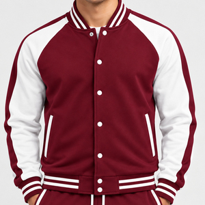 Conjunto Deportivo de Dos Piezas para Hombre con Logotipo de Marca Personalizado, Chaqueta Varsity, Ropa Deportiva Informal, Pantalones Deportivos de Manga Larga, Conjuntos Modernos - Product Image 5