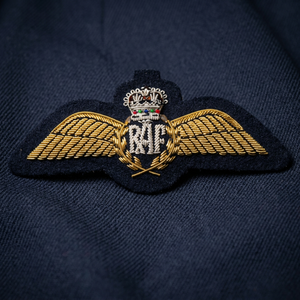 RAF PARA WINGS 1000013 High Quality Lace HAND Embroidered 3D Custom Patch <b>Sew</b>-On Fabric Badge Circular Luxury Design for Garment - Product Image 5