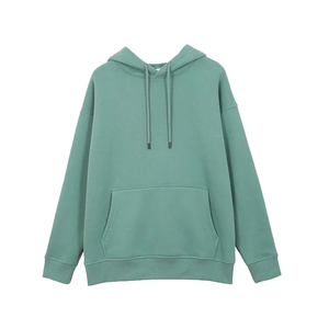 Sudadera con Capucha para Mujer, Color Sólido, Felpa, Corte Holgado, Estilo Casual Urbano, con Bolsillo, 100% Algodón, para Otoño, Sudadera con Capucha para Mujer26 - Product Image 2