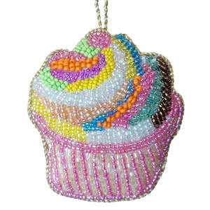 Souvenir de voyage de New York, ornement suspendu en acier inoxydable perlé « I Love NY », broderie de sequins faite à la main, cristal chrétien - Product Image 5