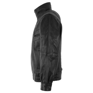 Chaqueta Bomber Personalizada 100% Cuero Napa Genuino para Hombre, Cierre de Cremallera YKK, Forro de Poliéster Encerado, Múltiples Bolsillos, Venta al Por Mayor - Product Image 2