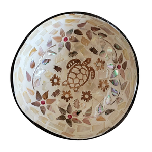 Lot de bols en noix de coco gravés, durables, modernes, uniques, faits à la main, polis, écologiques et de qualité supérieure pour la cuisine - Product Image 1