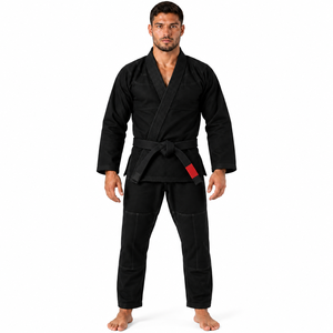 Kimono de Jiu-Jitsu Brésilien pour Homme, Noir, 100% Coton, Coupe Classique, Durable, Vêtements de Combat pour Adultes - Product Image 1