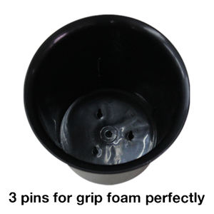 Pot de fleurs écologique en plastique PP Kyokadai pour la décoration de la maison, les halls d'hôtels, les cafés, 2 couleurs blanc et noir, 3 tailles mini, petit, moyen - Product Image 2