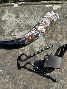 Cuerno para beber Royal Viking The World Serpent, hecho a mano, estilo amoroso, cuerno de búfalo vikingo - Product Image 3