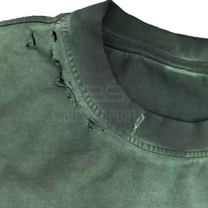 Nouveau t-shirt effet soleil délavé, t-shirt élégant effet soleil délavé avec lavage vintage et construction légère - Product Image 5