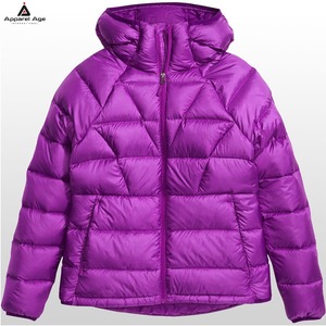 Chaqueta Acolchada de Invierno para Mujer, con Capucha, Ligera, con Cierre, Diseño Liso, a Prueba de Viento, con Logotipo Personalizado de Alta Calidad, Tallas Grandes - Product Image 2