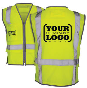 Chaleco de Seguridad de Alta Visibilidad Personalizado para Construcción, Guardias de Seguridad, Ropa de Trabajo Transpirable, Reflectante, con Bolsillos Grandes Disponibles - Product Image 2