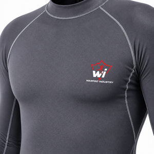 High Quality Breathable Long MMA Private Label <b>Compression</b> Rash Guard <b>Shirt</b> UPF50 Protection Polyester/Nylon Silk Screen Printed - Product Image 2