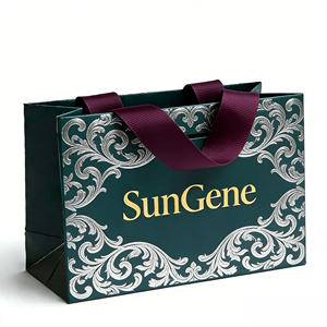 Sacs cadeaux en papier kraft écologiques de luxe avec design personnalisable et construction durable - Product Image 3