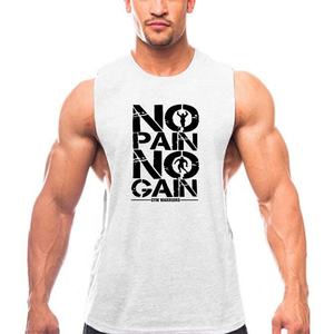 Débardeur de musculation pour homme de haute qualité avec logo personnalisé, sans manches, gilet de voyage, débardeur de sport, 100% coton, antibactérien - Product Image 3