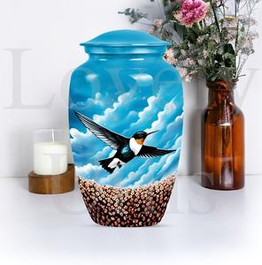 Urna Conmemorativa para Cenizas de Humming Bird, Urnas Funerarias Decorativas para Hombres Adultos, Tributo Conmemorativo - Product Image 2