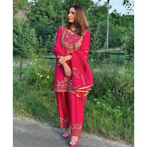 Ensemble de costume de travail à séquence brodée pour femmes - Product Image 2