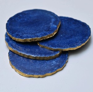Resin Drink Mat Set Stylish Coasters Elegant <b>Table</b> <b>Protectors</b> Durable Premium Dining Surface Accessories - Product Image 6