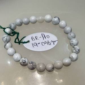 Pulsera de Howlite Natural al por Mayor, Elástica Blanca, de Cristal Curativo, Calmante para la Ansiedad, Joyería Espiritual de Piedras Preciosas, Regalo - Product Image 3