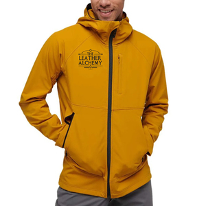 Chaqueta Softshell con Capucha para Hombre, Personalizada OEM, Invierno, Transpirable, Impermeable, Ecológica, Estilo Vintage, Logotipo Frontal, Hecha en Pakistán - Product Image 1
