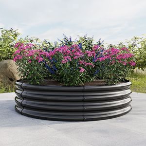 Jardinière surélevée en métal de 47,24 x 11,4 po pour l'extérieur, bac à plantes surélevé pour légumes, idéal pour les jardins et patios. - Product Image 5