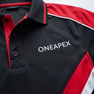 Men's <b>Black</b> Red White <b>Polo</b> <b>Shirt</b> Custom Logo Quick Dry Sportswear Short Sleeve Collar <b>T</b> <b>Shirt</b> Performance Wholesale Manufacturer - Product Image 6